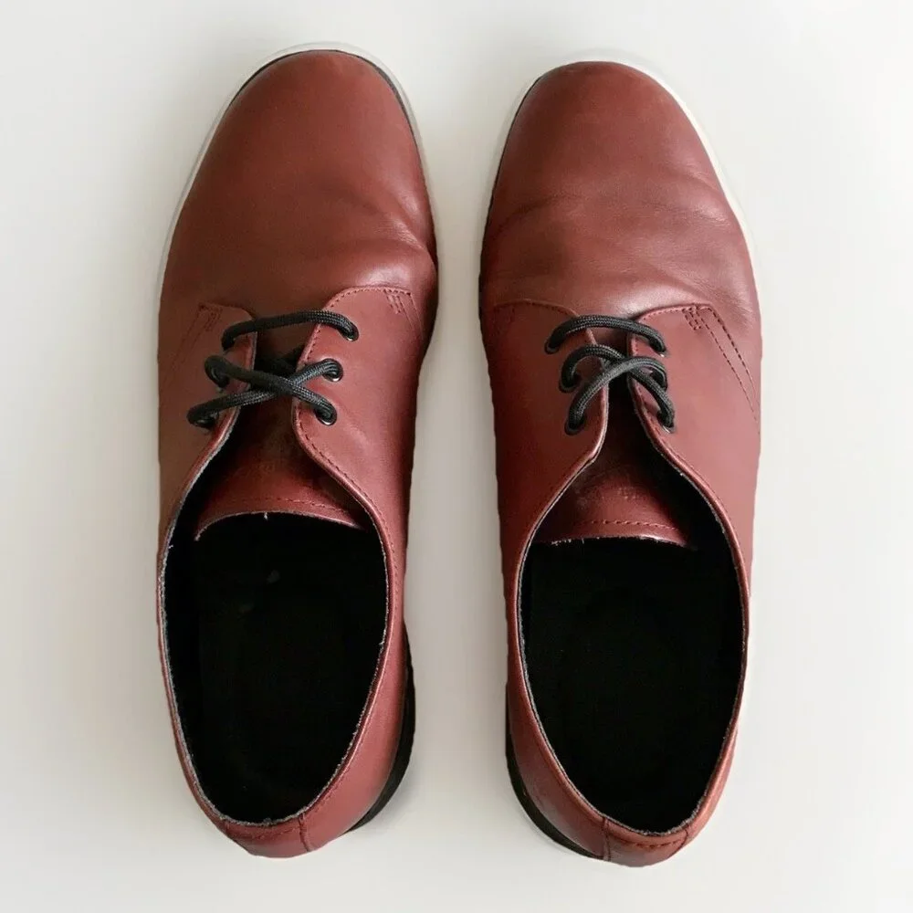 Dr Martens Cavendish‎ Cherry Soft Leather Lace Up Oxfords Men’s 10